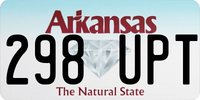 AR license plate 298UPT
