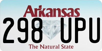 AR license plate 298UPU