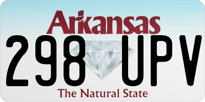 AR license plate 298UPV