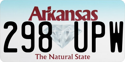 AR license plate 298UPW