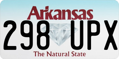 AR license plate 298UPX