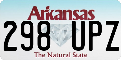AR license plate 298UPZ