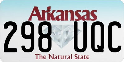 AR license plate 298UQC