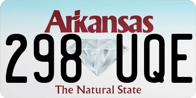 AR license plate 298UQE