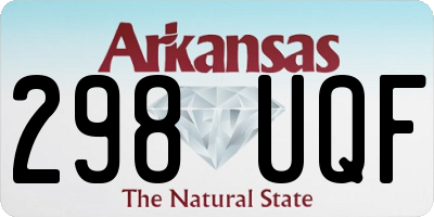 AR license plate 298UQF