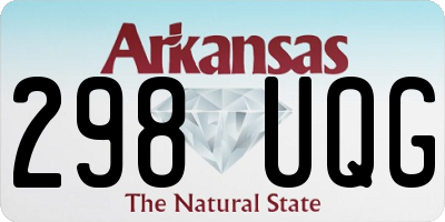 AR license plate 298UQG