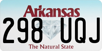 AR license plate 298UQJ