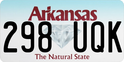 AR license plate 298UQK