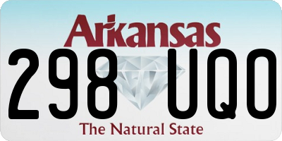 AR license plate 298UQO
