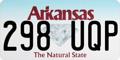 AR license plate 298UQP