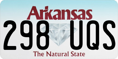 AR license plate 298UQS