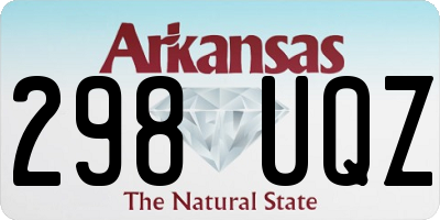 AR license plate 298UQZ