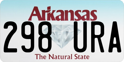 AR license plate 298URA