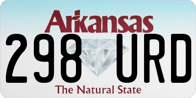 AR license plate 298URD