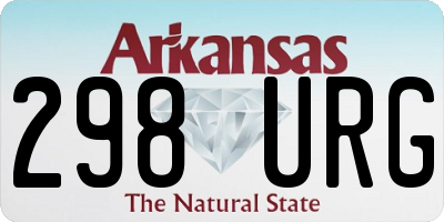 AR license plate 298URG