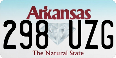 AR license plate 298UZG