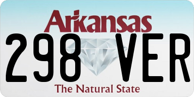 AR license plate 298VER