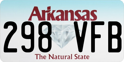AR license plate 298VFB
