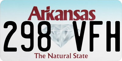AR license plate 298VFH