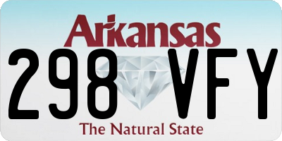 AR license plate 298VFY
