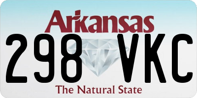 AR license plate 298VKC