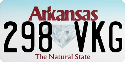 AR license plate 298VKG