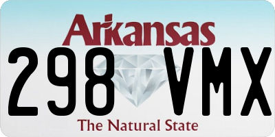 AR license plate 298VMX