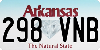 AR license plate 298VNB