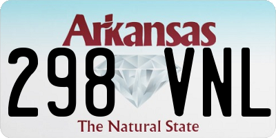 AR license plate 298VNL