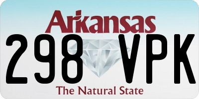 AR license plate 298VPK