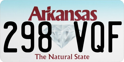 AR license plate 298VQF