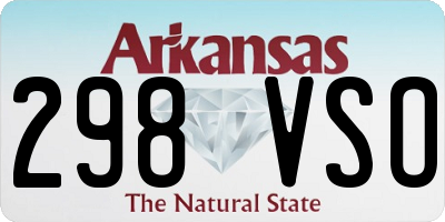 AR license plate 298VSO