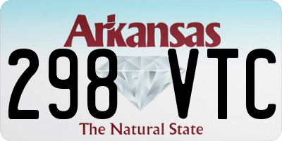 AR license plate 298VTC