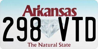 AR license plate 298VTD