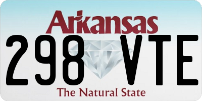 AR license plate 298VTE
