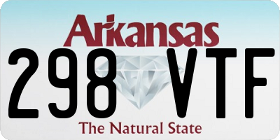 AR license plate 298VTF