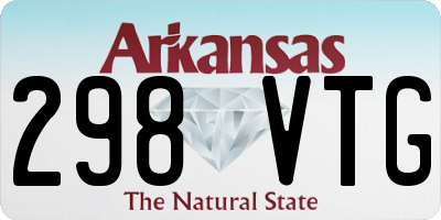 AR license plate 298VTG