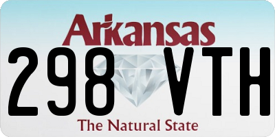 AR license plate 298VTH