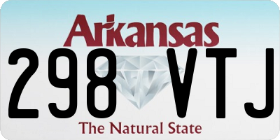 AR license plate 298VTJ