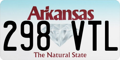 AR license plate 298VTL