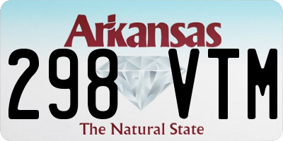 AR license plate 298VTM