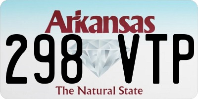 AR license plate 298VTP
