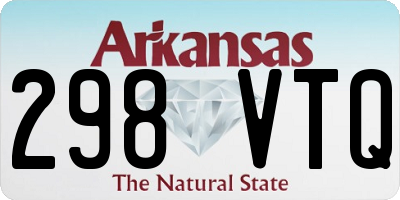 AR license plate 298VTQ