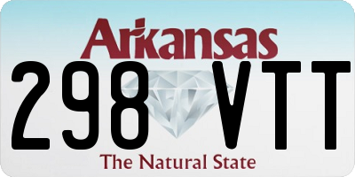 AR license plate 298VTT