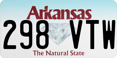 AR license plate 298VTW