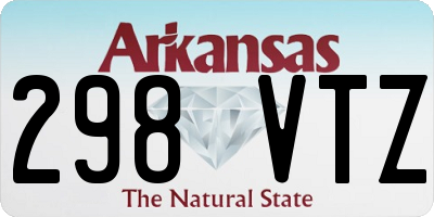 AR license plate 298VTZ