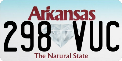 AR license plate 298VUC