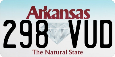 AR license plate 298VUD
