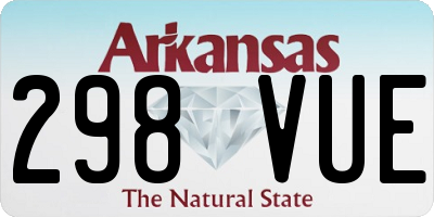 AR license plate 298VUE