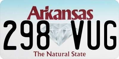 AR license plate 298VUG